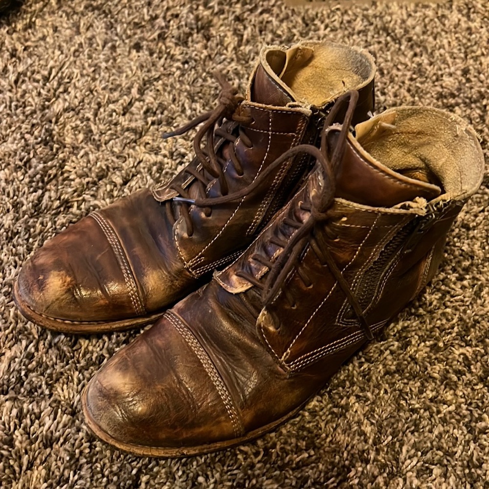 Well loved BedStu Bonnie Booties, Size 7
